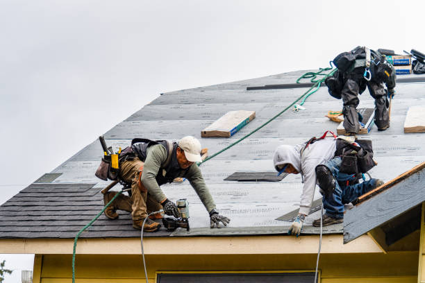 Professional Emergency Roof Repair technician working in Cummington, MA